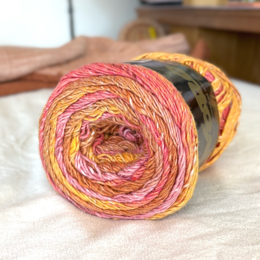 noro geshi 8 - wool/silk pink yellow orange gradient yarn - 200g nwt